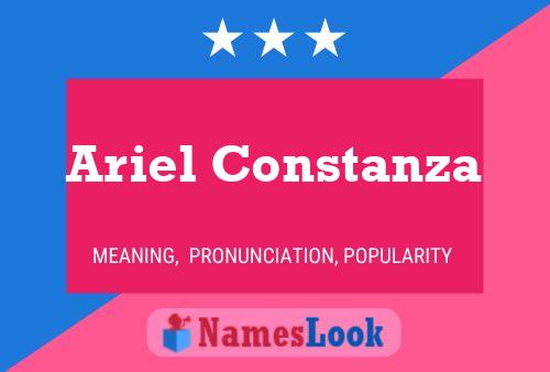 Ariel Constanza 名字海报