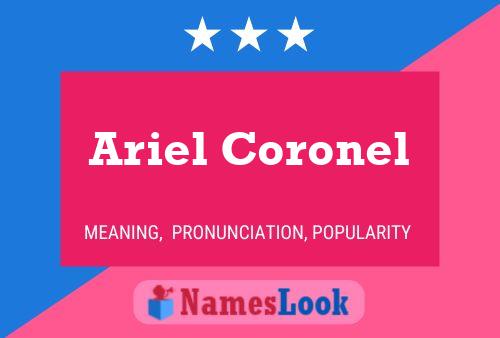 Ariel Coronel 名字海报