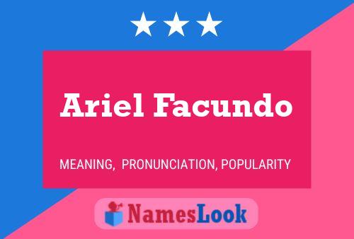 Ariel Facundo 名字海报