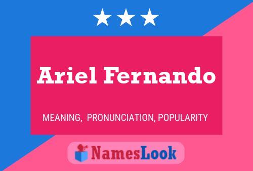 Ariel Fernando 名字海报