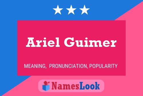 Ariel Guimer 名字海报