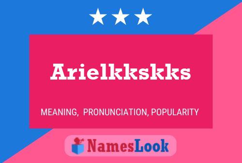 Arielkkskks 名字海报