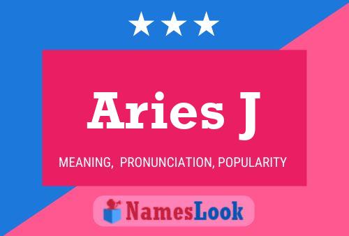 Aries J 名字海报