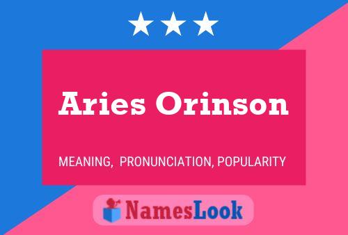 Aries Orinson 名字海报