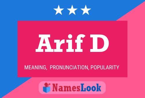 Arif D 名字海报