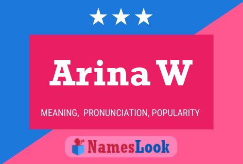 Arina W 名字海报