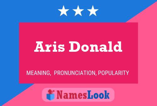 Aris Donald 名字海报