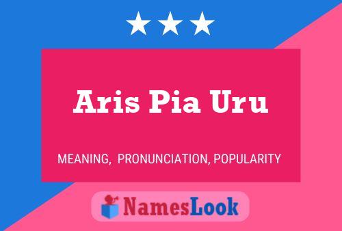 Aris Pia Uru 名字海报