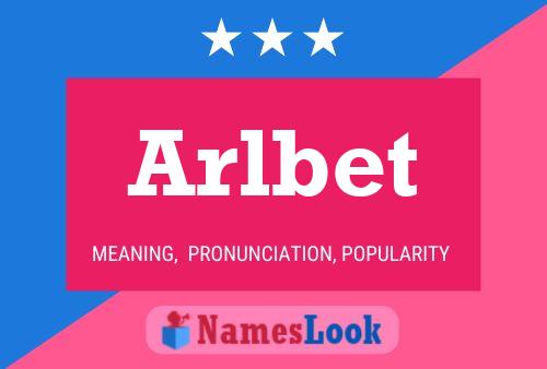 Arlbet 名字海报