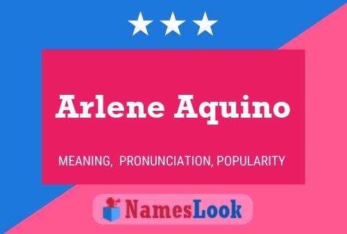 Arlene Aquino 名字海报