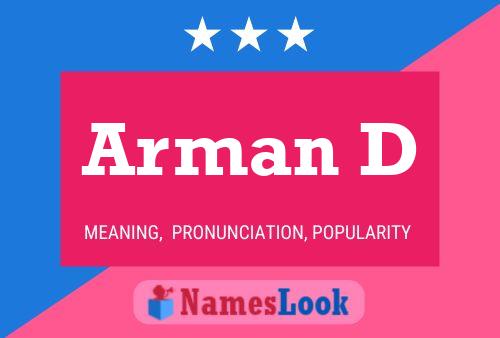 Arman D 名字海报