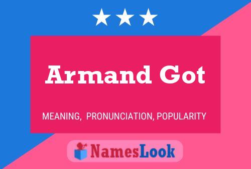 Armand Got 名字海报