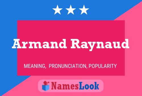 Armand Raynaud 名字海报