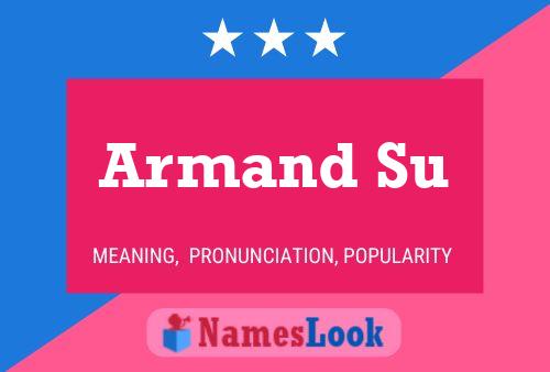 Armand Su 名字海报