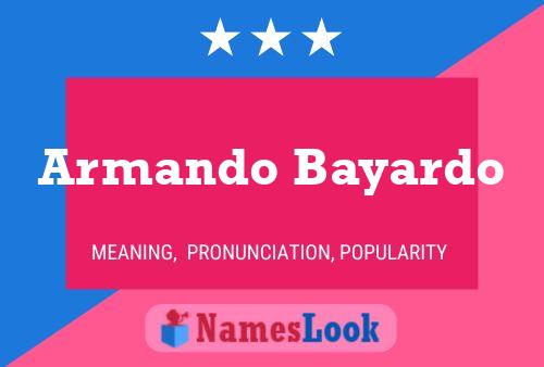 Armando Bayardo 名字海报