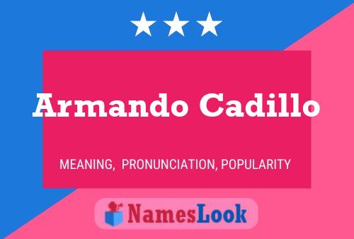 Armando Cadillo 名字海报