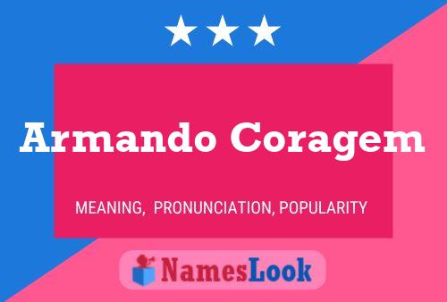 Armando Coragem 名字海报