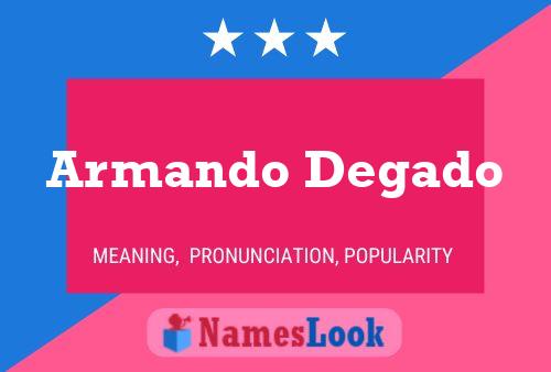 Armando Degado 名字海报