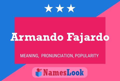 Armando Fajardo 名字海报