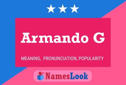 Armando G 名字海报