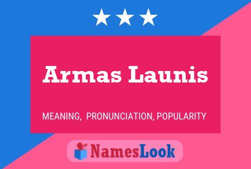 Armas Launis 名字海报