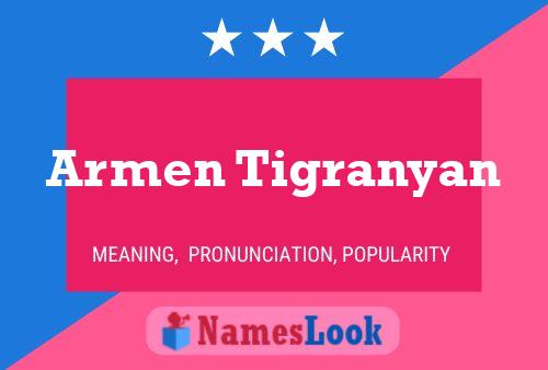 Armen Tigranyan 名字海报