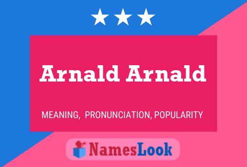 Arnald Arnald 名字海报