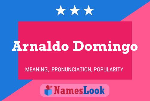 Arnaldo Domingo 名字海报