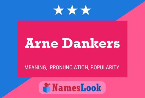 Arne Dankers 名字海报