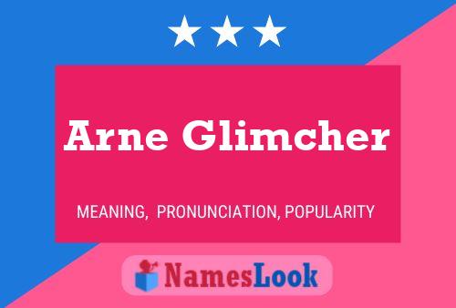 Arne Glimcher 名字海报