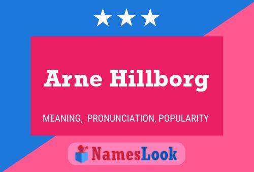 Arne Hillborg 名字海报