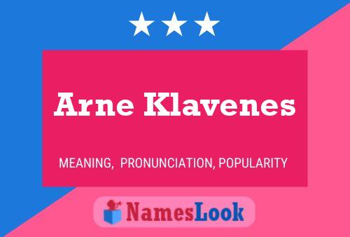 Arne Klavenes 名字海报