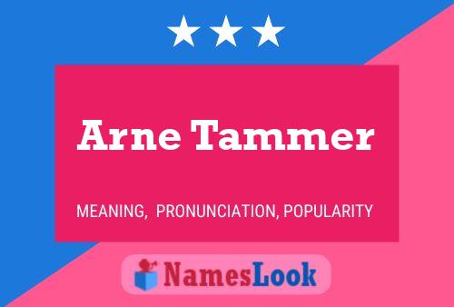 Arne Tammer 名字海报