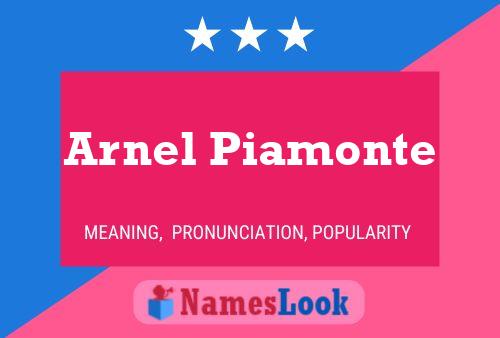 Arnel Piamonte 名字海报