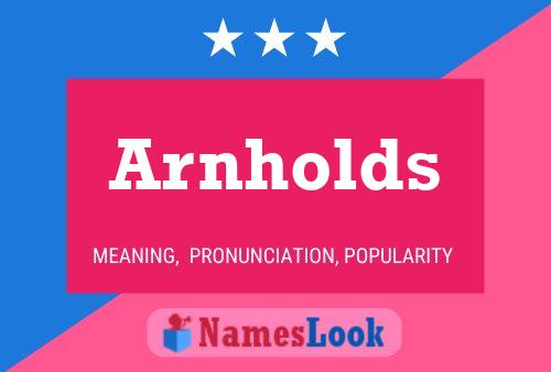 Arnholds 名字海报