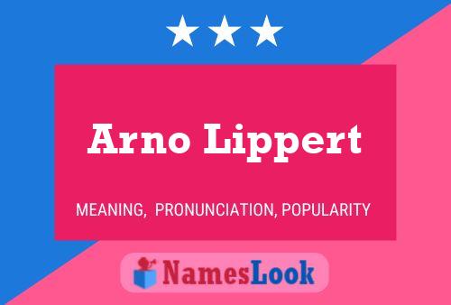 Arno Lippert 名字海报