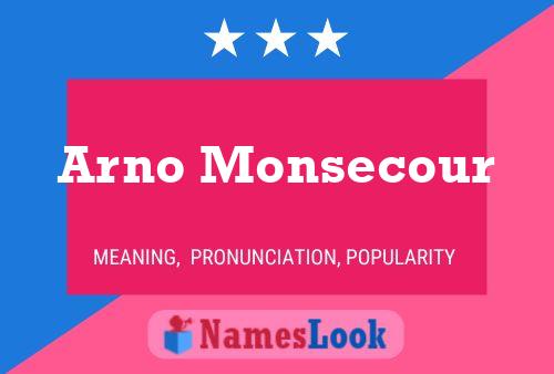 Arno Monsecour 名字海报