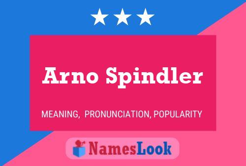 Arno Spindler 名字海报