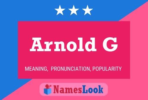 Arnold G 名字海报