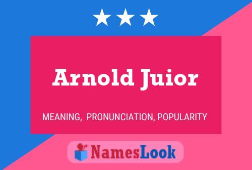 Arnold Juior 名字海报