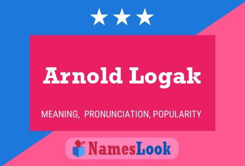 Arnold Logak 名字海报