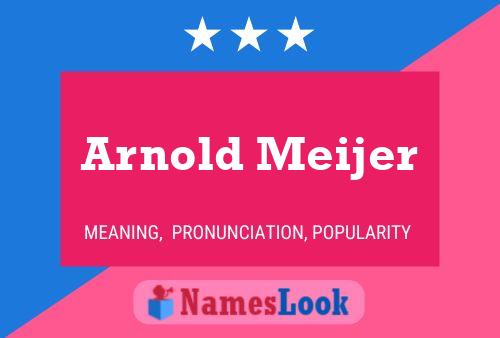 Arnold Meijer 名字海报