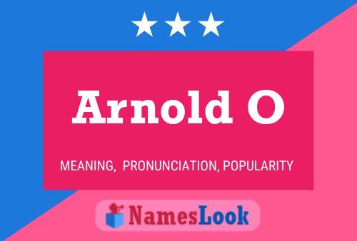 Arnold O 名字海报