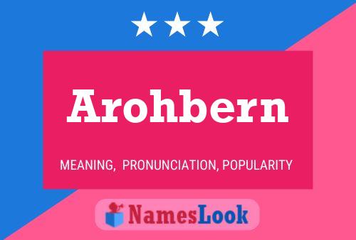 Arohbern 名字海报