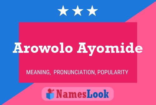 Arowolo Ayomide 名字海报