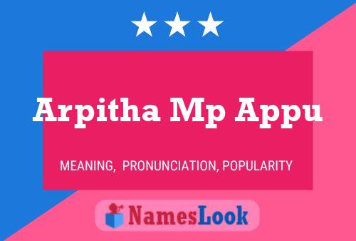 Arpitha Mp Appu 名字海报