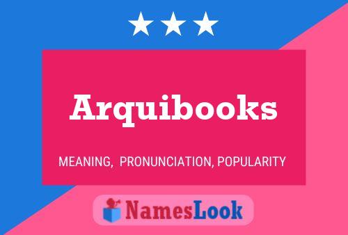 Arquibooks 名字海报