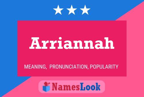 Arriannah 名字海报