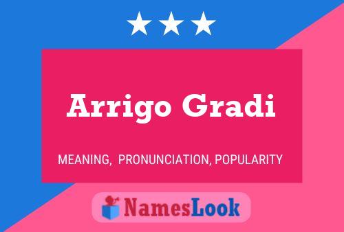 Arrigo Gradi 名字海报