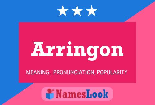 Arringon 名字海报